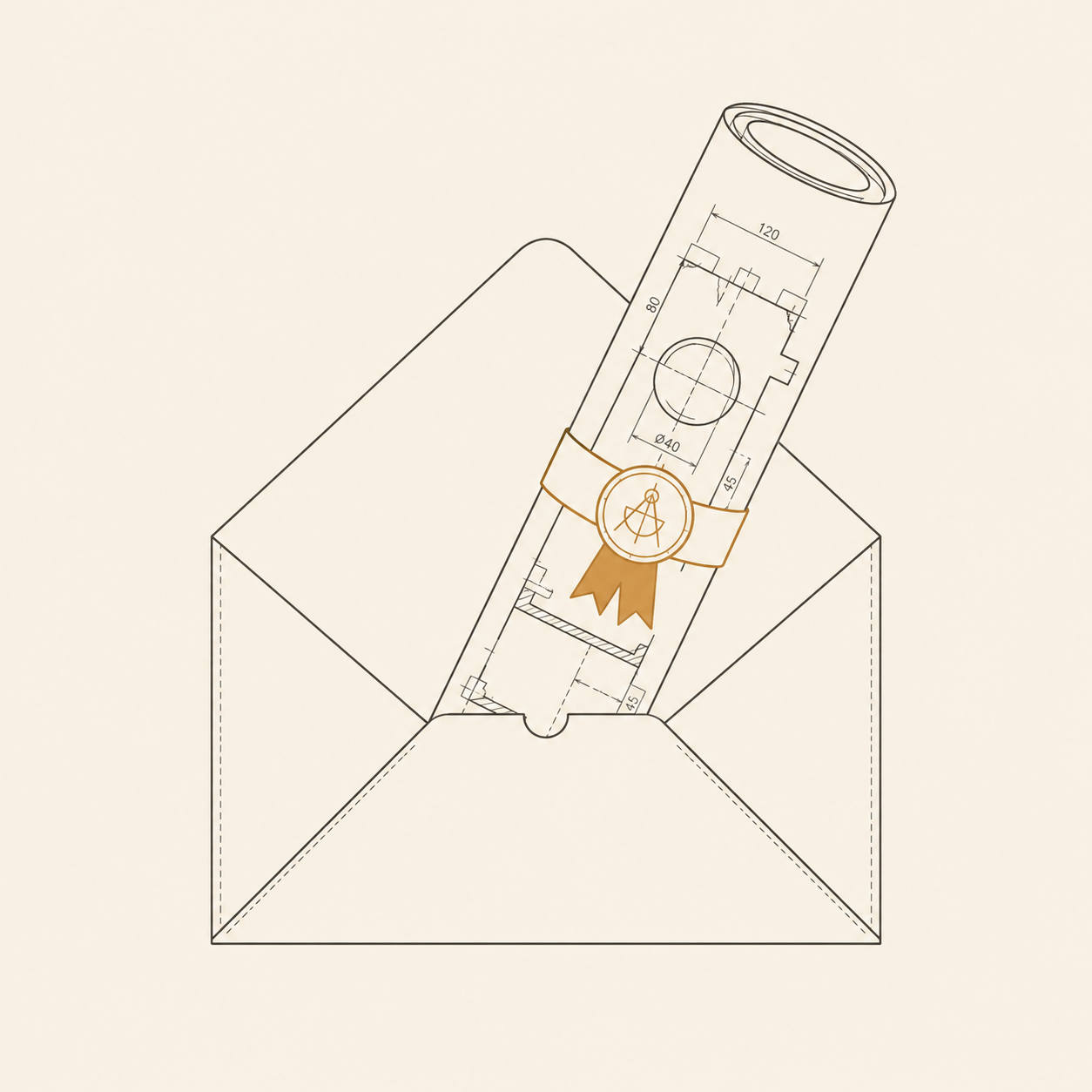 Ilustracja sekcji Masz projekt gotowy do wyceny?